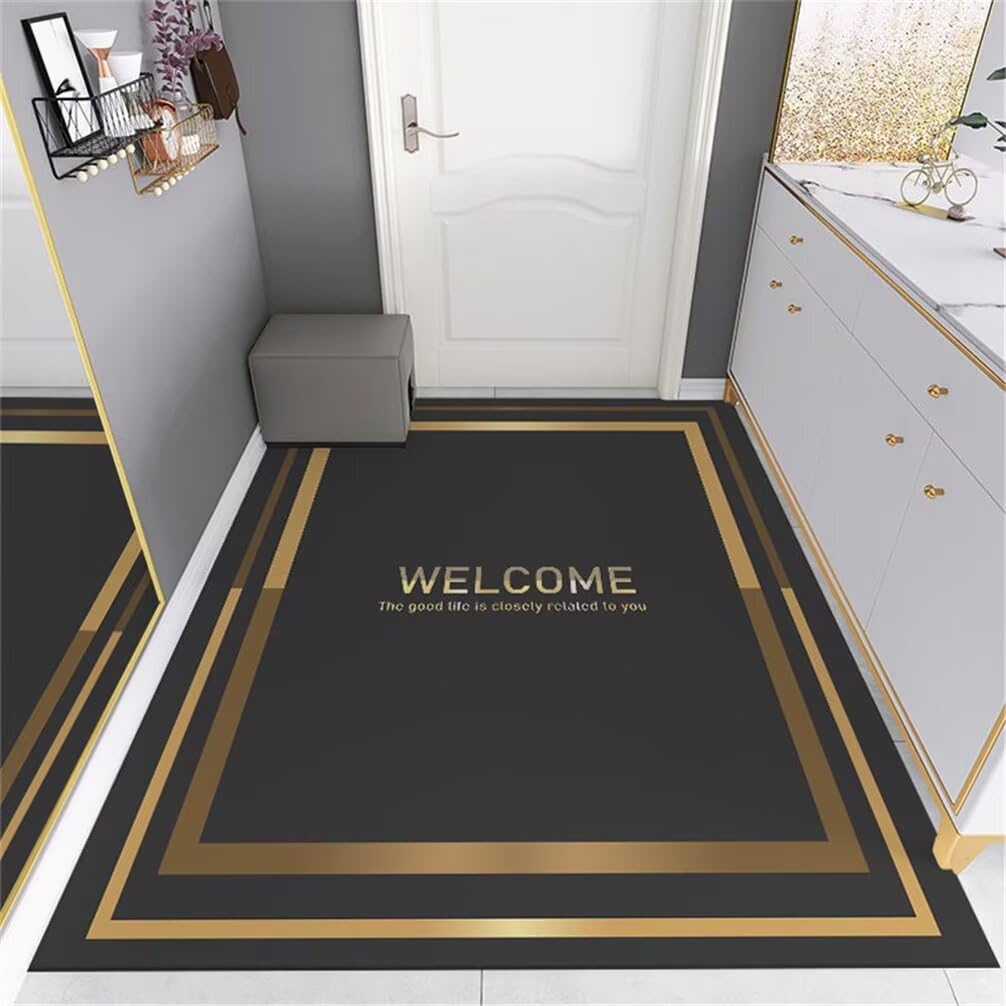 Tapis chambre enfant garcon noir 100x160cm antidérapant moderne
