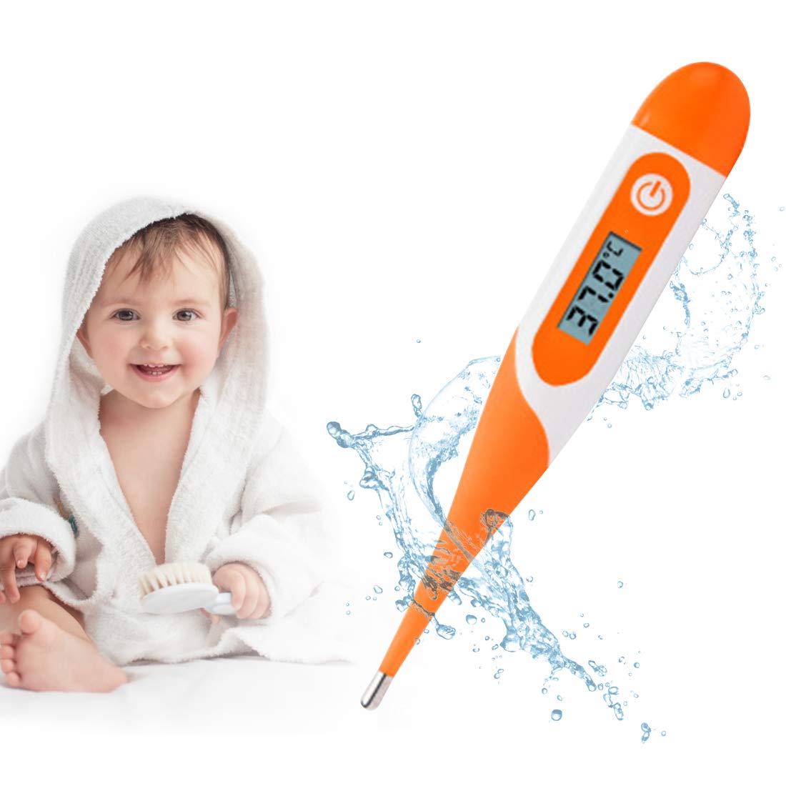 Buy Body Thermometers Medical Digital LCD Temporal Thermometer Oral