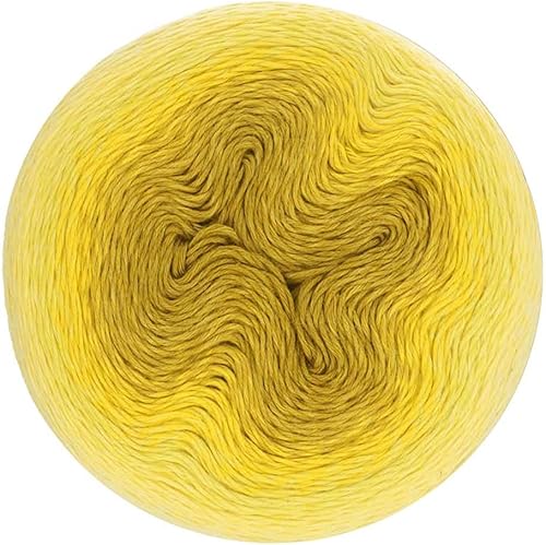 Scheepjes Hilo Whirl Gradient, 1 x 1093 yd (551 Daffodil Dolally), Algodón/Acrílico, 226 g (8.0 oz)