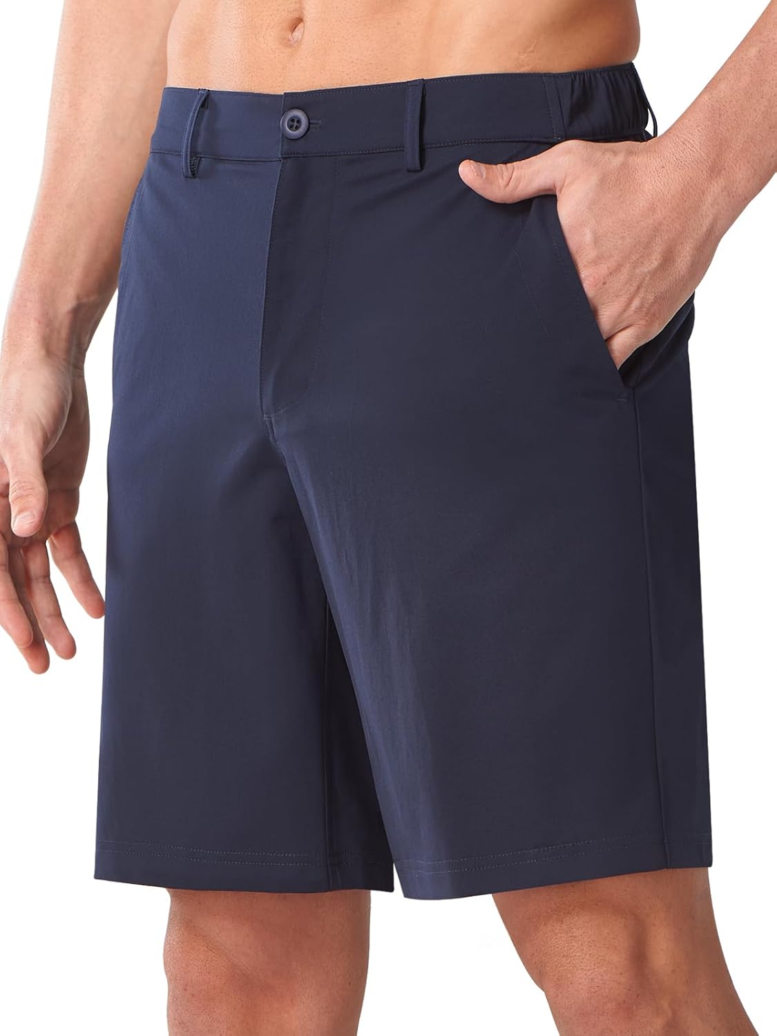 NORTHYARD Men's Golf Shorts with 6 Pockets 9'' Stretch Work Dress Shorts Casual Flat Front Hybrid Short Quick Dry Lightweight