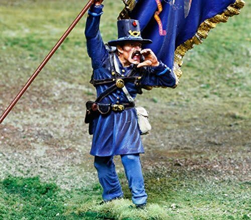 Civil War Toy Soldiers 2nd Wisconsin Iron Brigade Infantry Battle of Gettysburg Figure Collectors Showcase Toy Soldiers Painted Metal Figure 1/32 Britains King Country Gunn First Legion Type