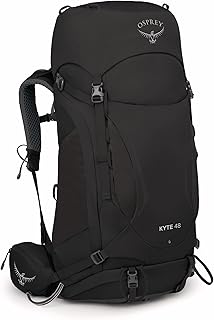 Kyte 48L Women's Backpacking Backpack with Hipbelt, Black, WM/L