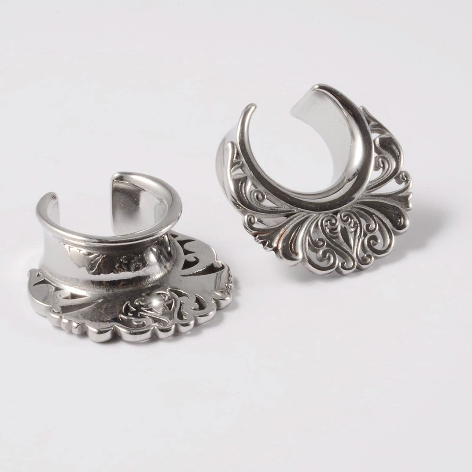 Daesar Ohr Plug Edelstahl, Tunnel 8-16MM Filigran Ohrringe Piercing Ohr Expander Set