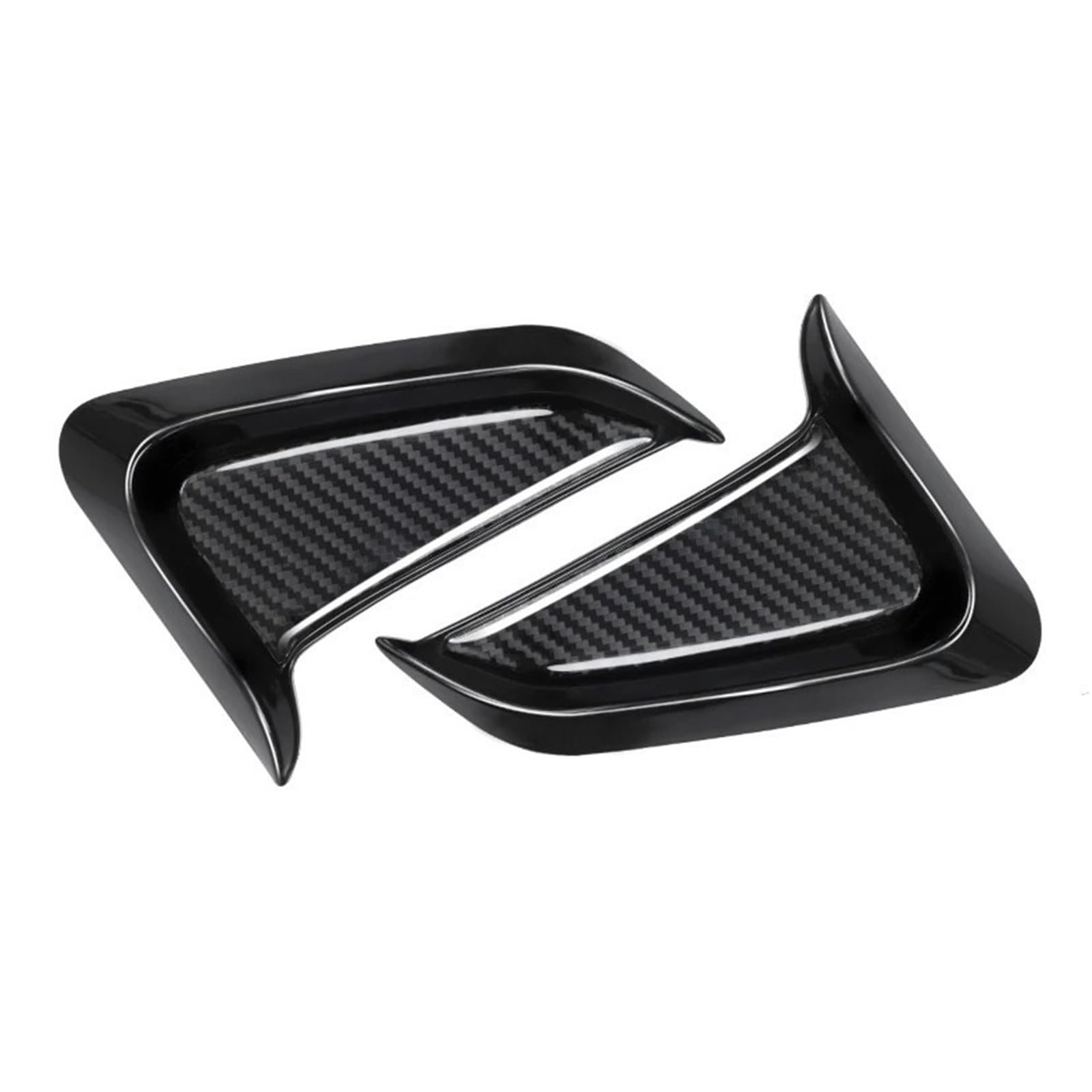EJUOYO Side Vent Decor Sticker 2Pcs Car Side Vent Air Flow Fender Intake Sticker Shark Gills Car Fender Side Vents