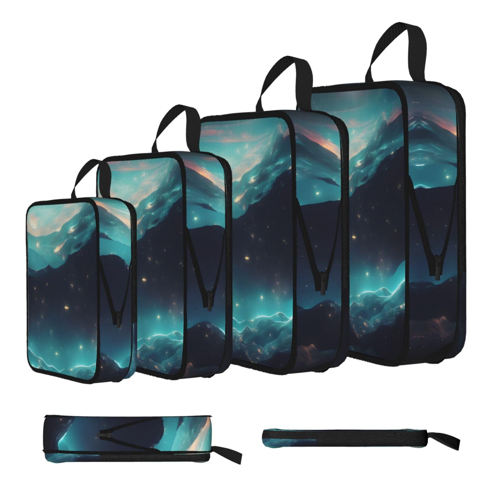 Science Fiction Stars Compression Packing Cubes 4 Piece Set