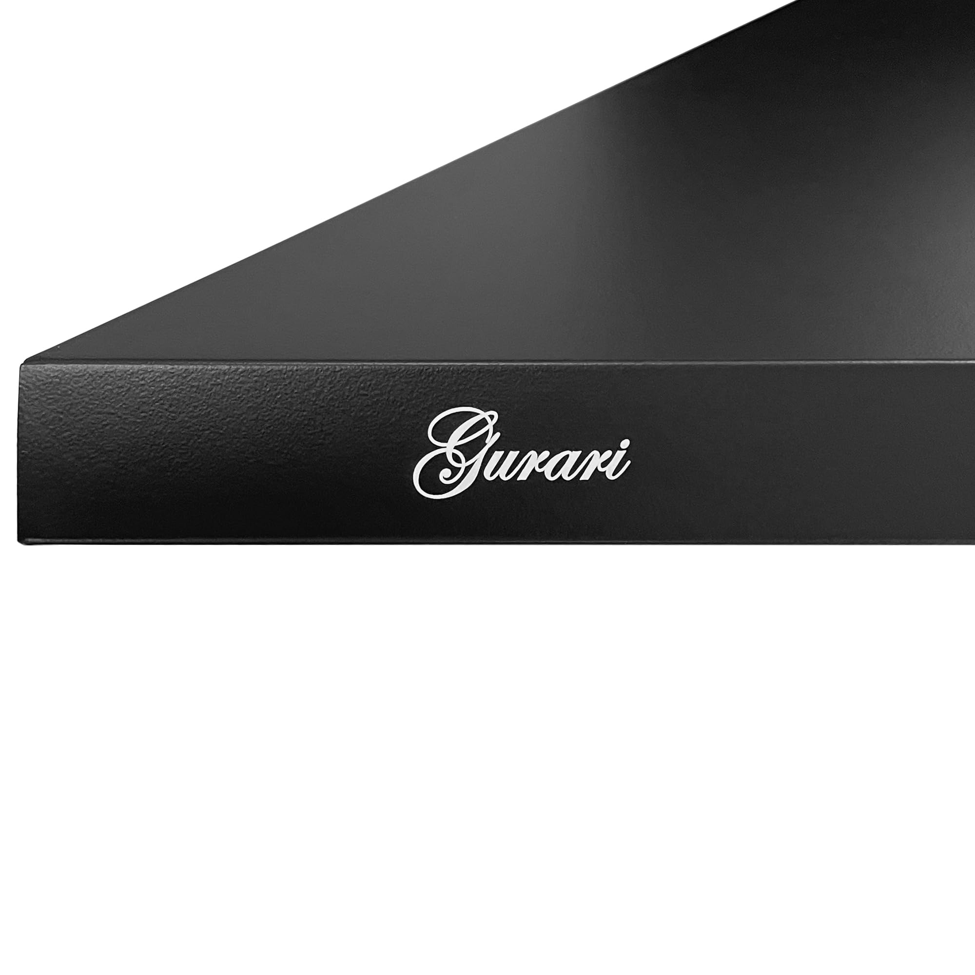 GURARI Hotte murale GCH C 147 BL 120 N - Hotte aspirante - 120 cm - 1000 m³/h - Noir - 3 niveaux