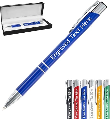 Miniatura 10 de Bolígrafos personalizados a granel con grabado sin nombre, bolígrafo de impresión personalizada, bolígrafo de metal pastel, regalo personalizado
