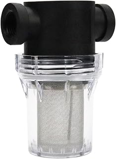 DAZZLEEX Pipeline Filter,1/2 Inch Water Pump Filter,200 MeshGarden Pond Inline Mesh Strainer Water Pump Filter Irrigation High Flow Pipeline