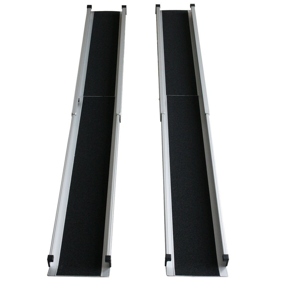 Aluminio Rampa silla aluminio Rampa Plegable Rampa telescópica (122 cm