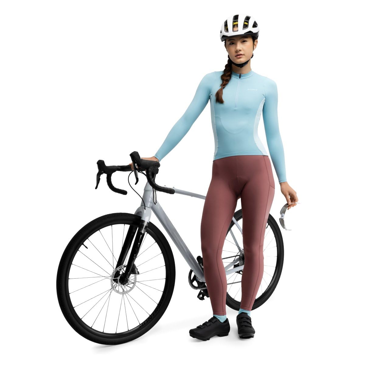 SIROKO - Cuissard Long Cyclisme Gravel pour Femme Delta-W Brown