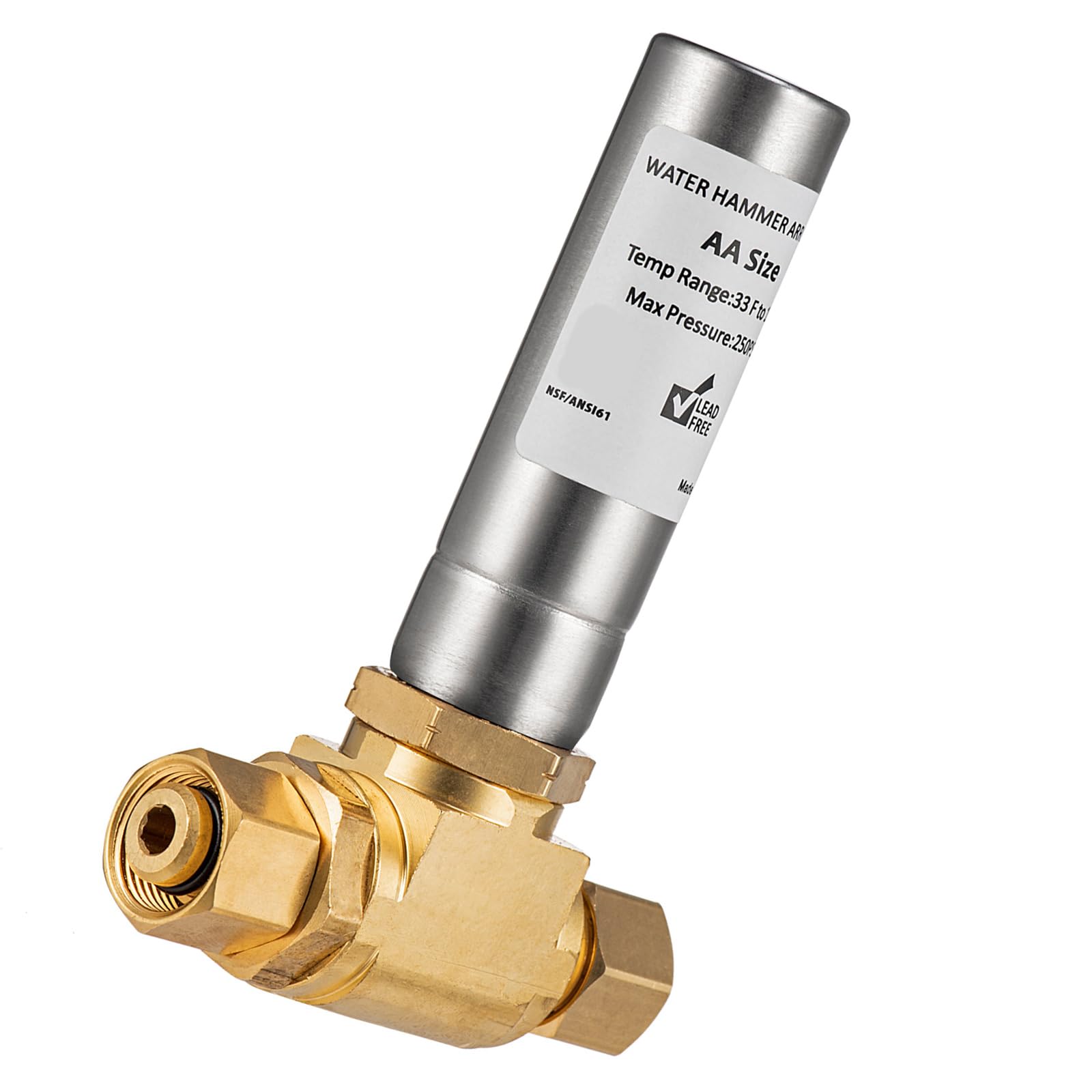 Water Hammer Arrestors for Laundry Machines and Garden Hoses Featuring Sturdy Brass Materials and Additional Washers Dishwasher Water Arrestors