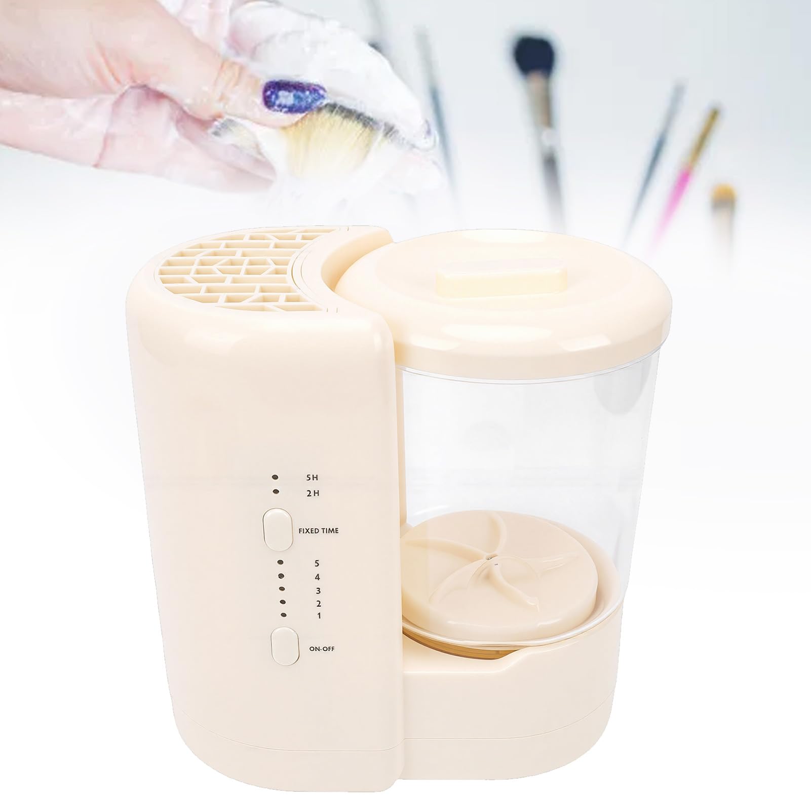Elektrischer Make up Pinselreiniger Tragbare Waschmaschine mit Wasch und Trocknungsfunktionen 1600 Ml Fassungsverm gen f r Pinsel Intimw sche