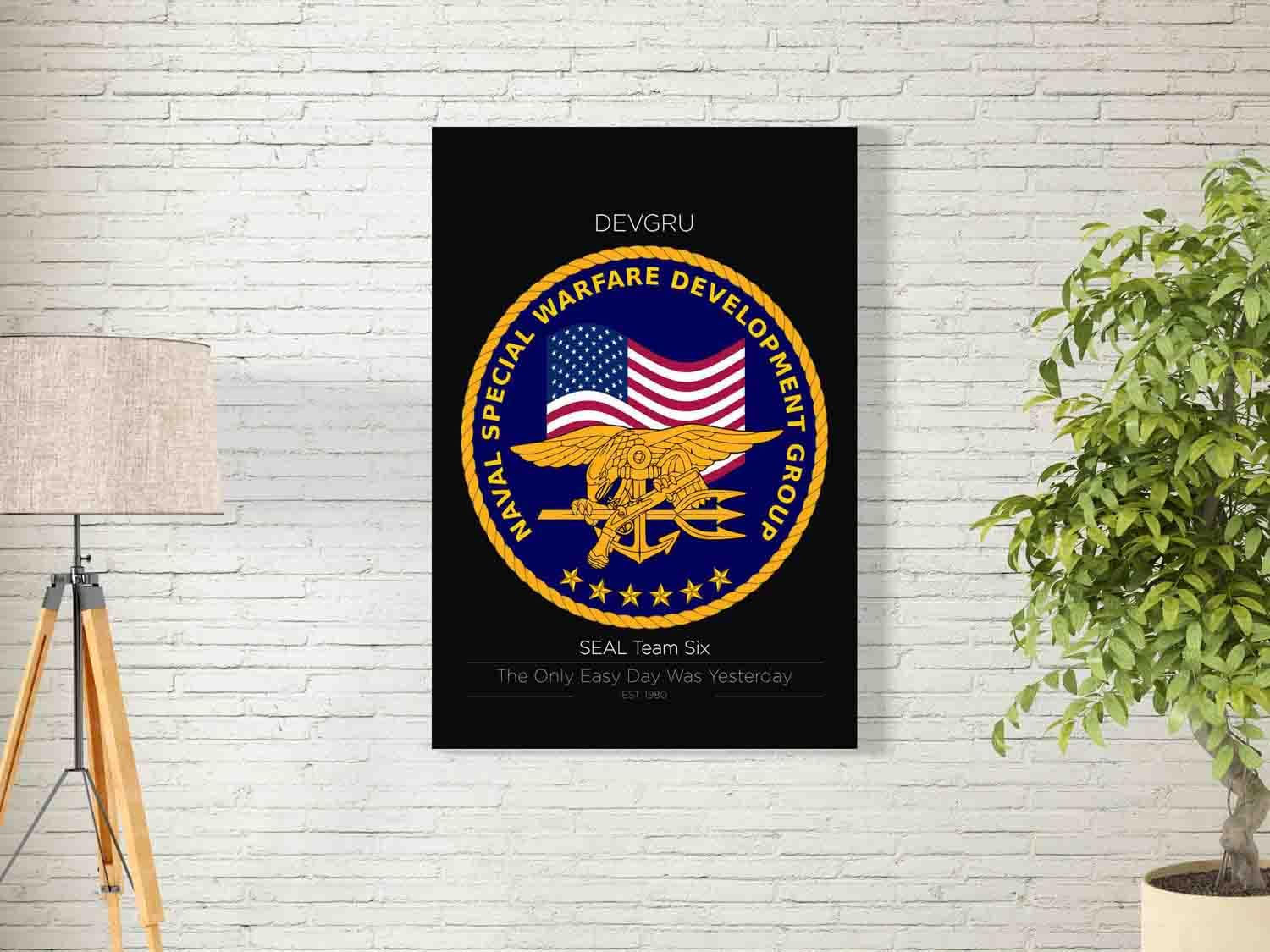 bpa SEAL Team Six Wall Art for Decoration easy to hang, 40x60cm, 1Pcs