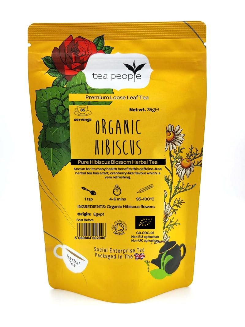 Tea People Organic Hibiscus - 75g Retail Pack