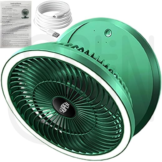 Ostin USB Rechargeable Table Night Light Fan with 3 Speed