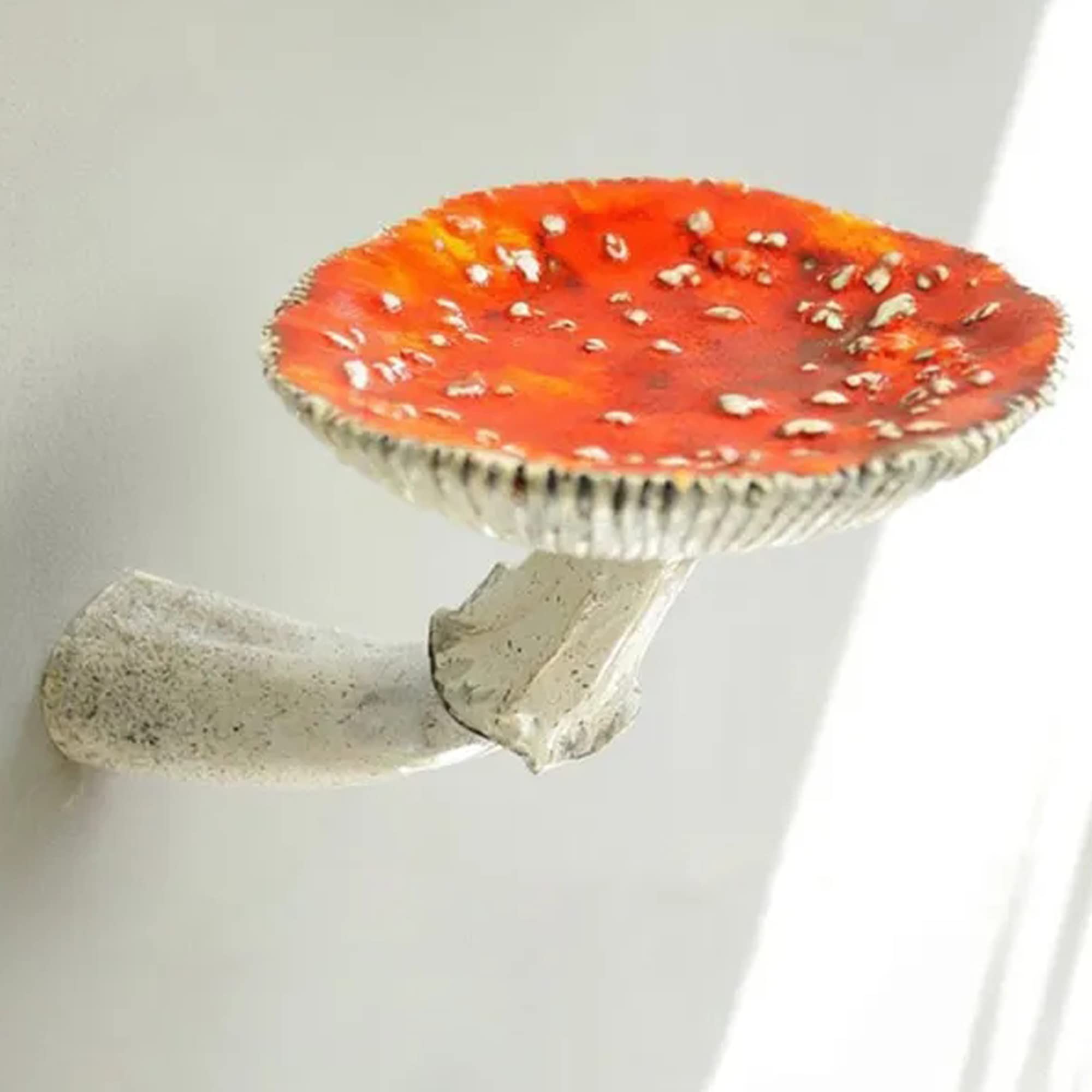 GRAPMKTGFloating Shelves Cute Mushroom Shelf Home Wall Decor Small Cottage Core Room Corner Decor Decoration for Living Room Bathroom Bedroom 1 Pack Large