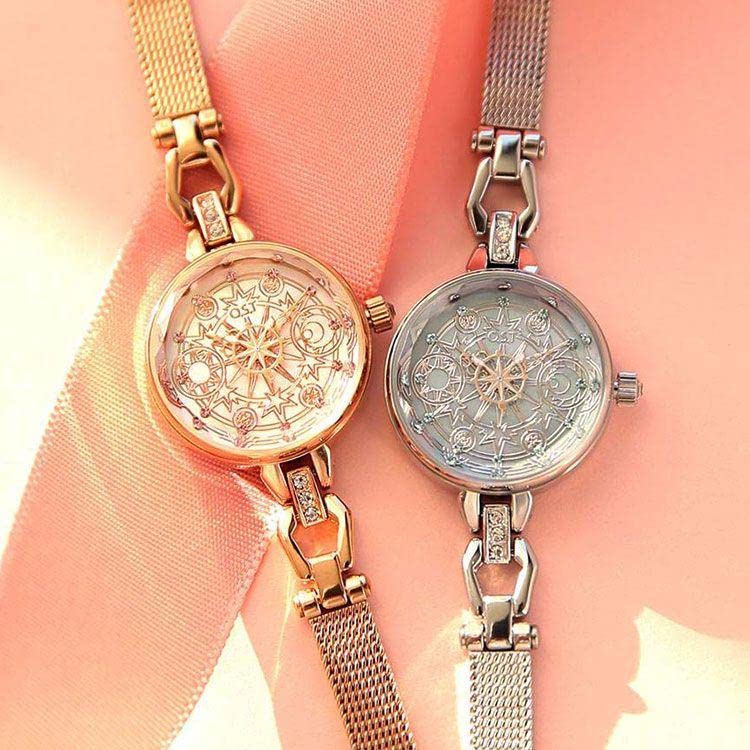 o.s.t カードキャプターさくらコラボ 夢の鍵 腕時計 桜の花や夢の鍵モチーフが可愛い♡ さくら＆小狼＆月(ユエ)を