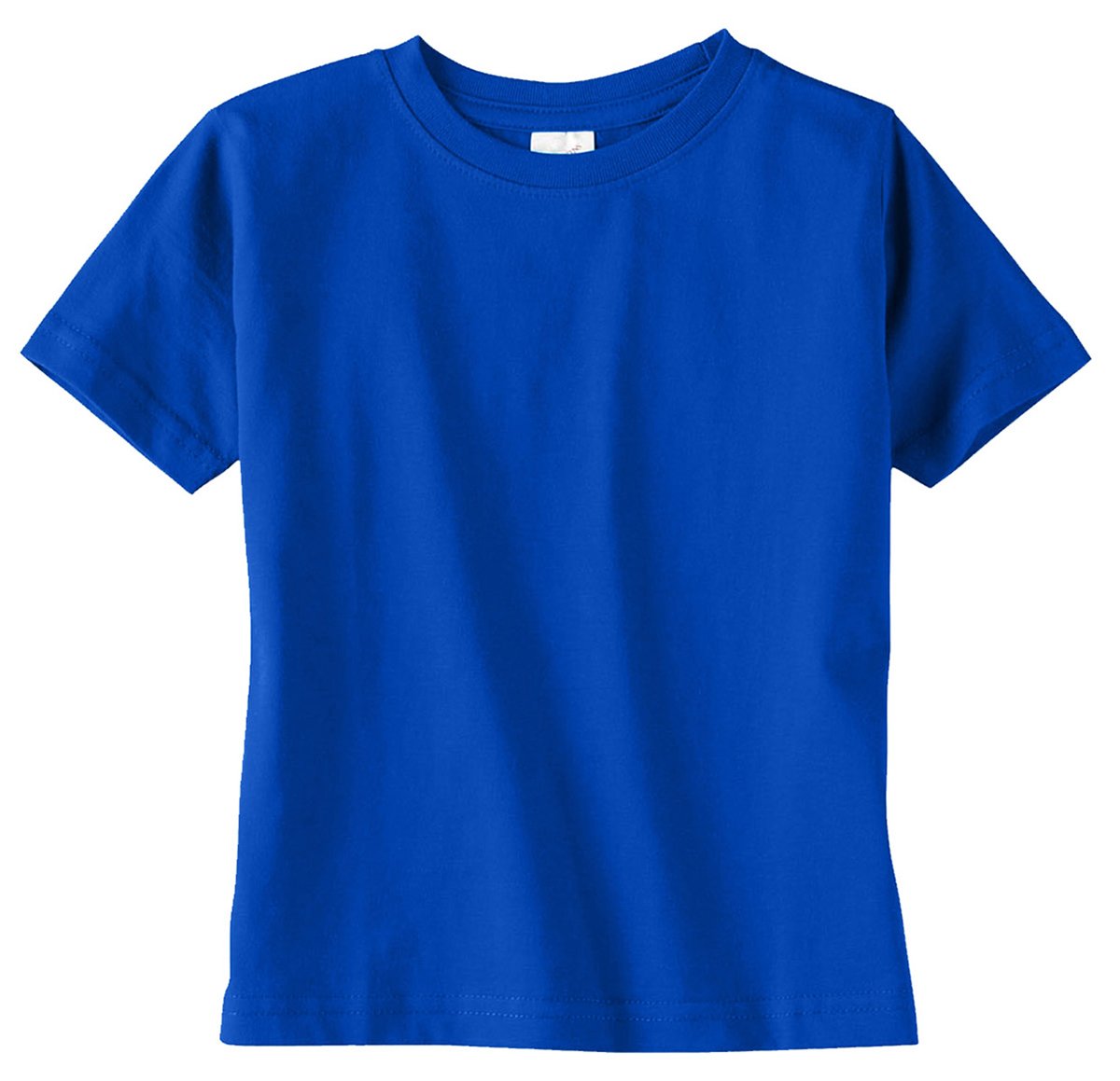 RABBIT SKINS Toddler Soft Ribbed Crewneck Jersey T-Shirt, Royal, 4T