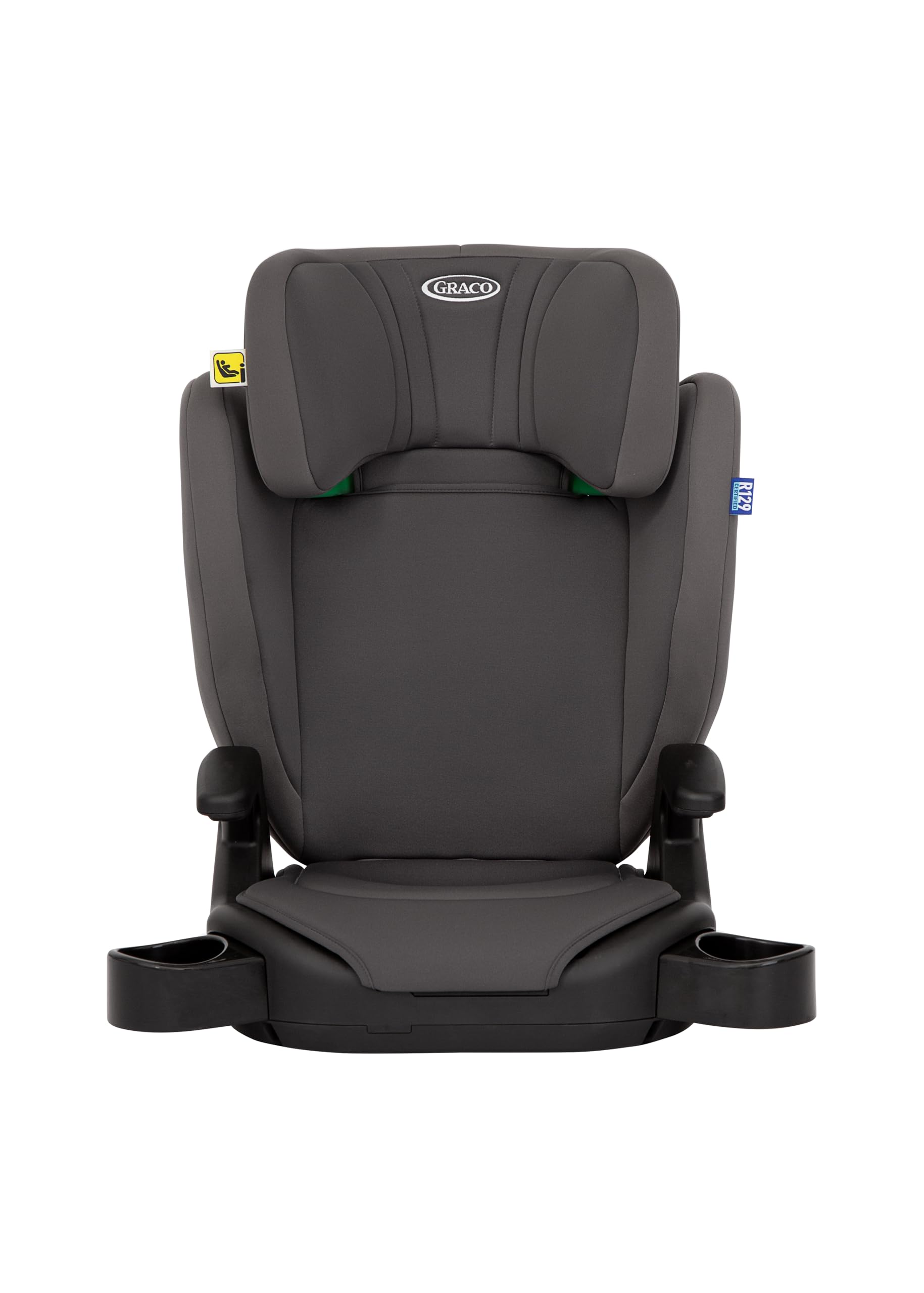 Graco - Junior Maxi i-Size R129 Elevador ligero con respaldo, de 100 a 150 cm de 3,5 a 12 años aprox, color Iron - 4