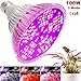 Produktbild MILYN 100W Led Pflanzenlampe Veg, Bloom, Vollspektrum 3 Modus Pflanzenlicht E27 150Leds Grow Light Wachsen licht für Garten Gewächshaus, Zimmerpflanzen, Sämling,Gemüse, Blumen und Obst