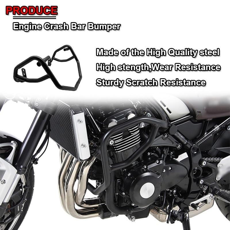 Barres de protection Z900RS en acier robuste pour un style néo-rétro préservé