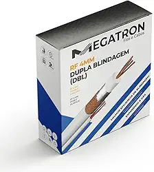 Cabo Coaxial Rf 0,4/2,5 (cftv) + 2x26awg 100m Br Megatron