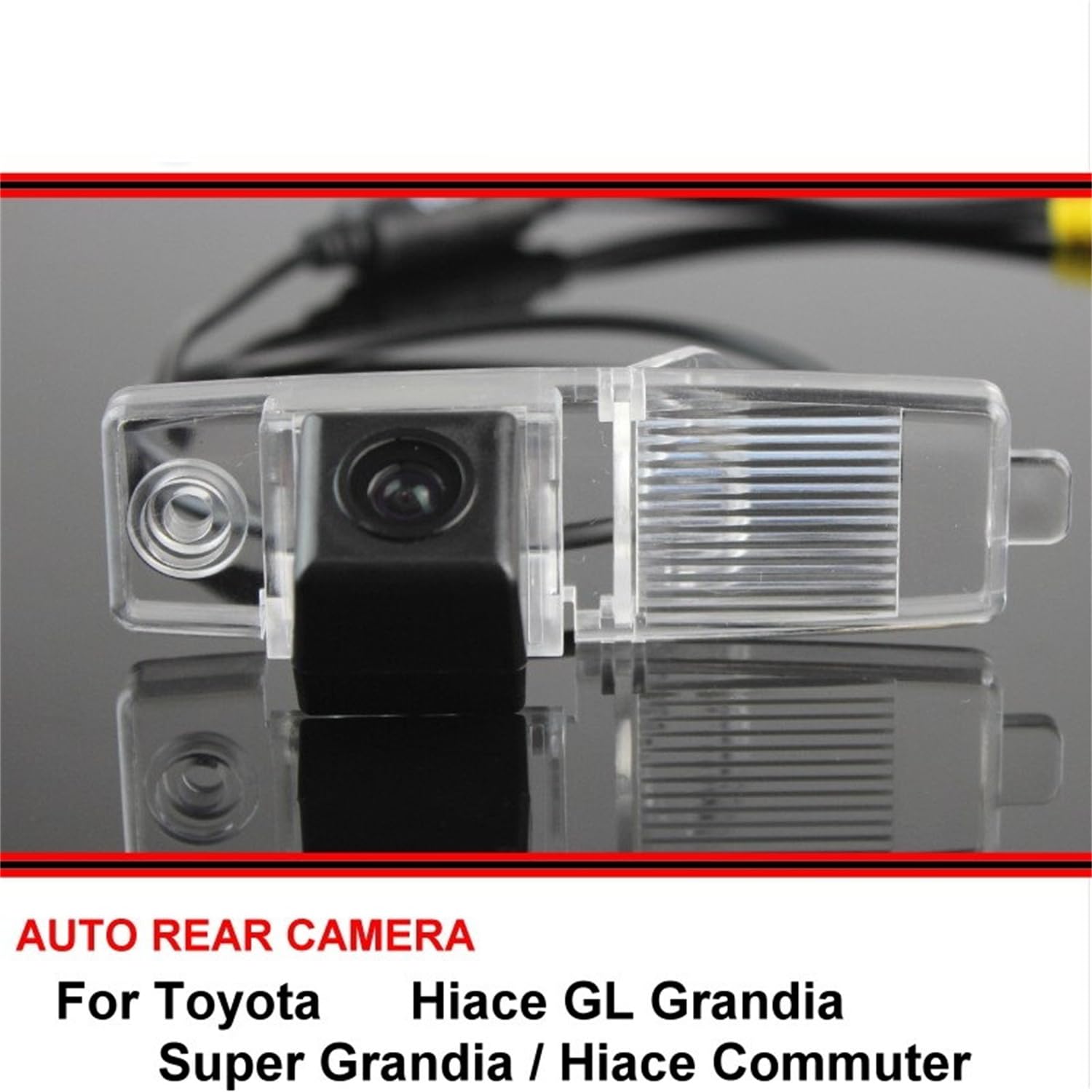 Samochodowa kamera cofania, zamiennik tylnej kamery do Toyoty Hiace GL Grandia Super Grandia Hiace, wodoodporny metalowy monitor sterowania cofaniem samochodu, kamera cofania samochodu, D-4 LED