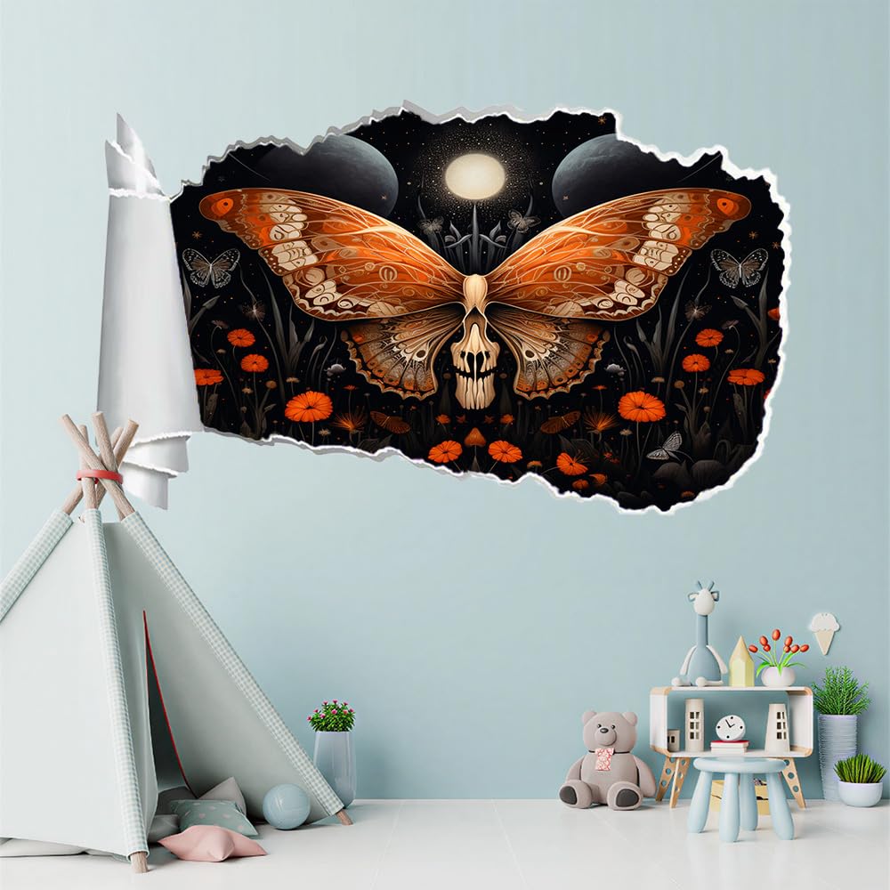Pegatinas de decoración de pared 3D Mariposa Pegatinas De Pared Calcomanías Murales De Pared Rotas 3D Flor Vinilo De Pared Arte Hogar Decoración De Pared