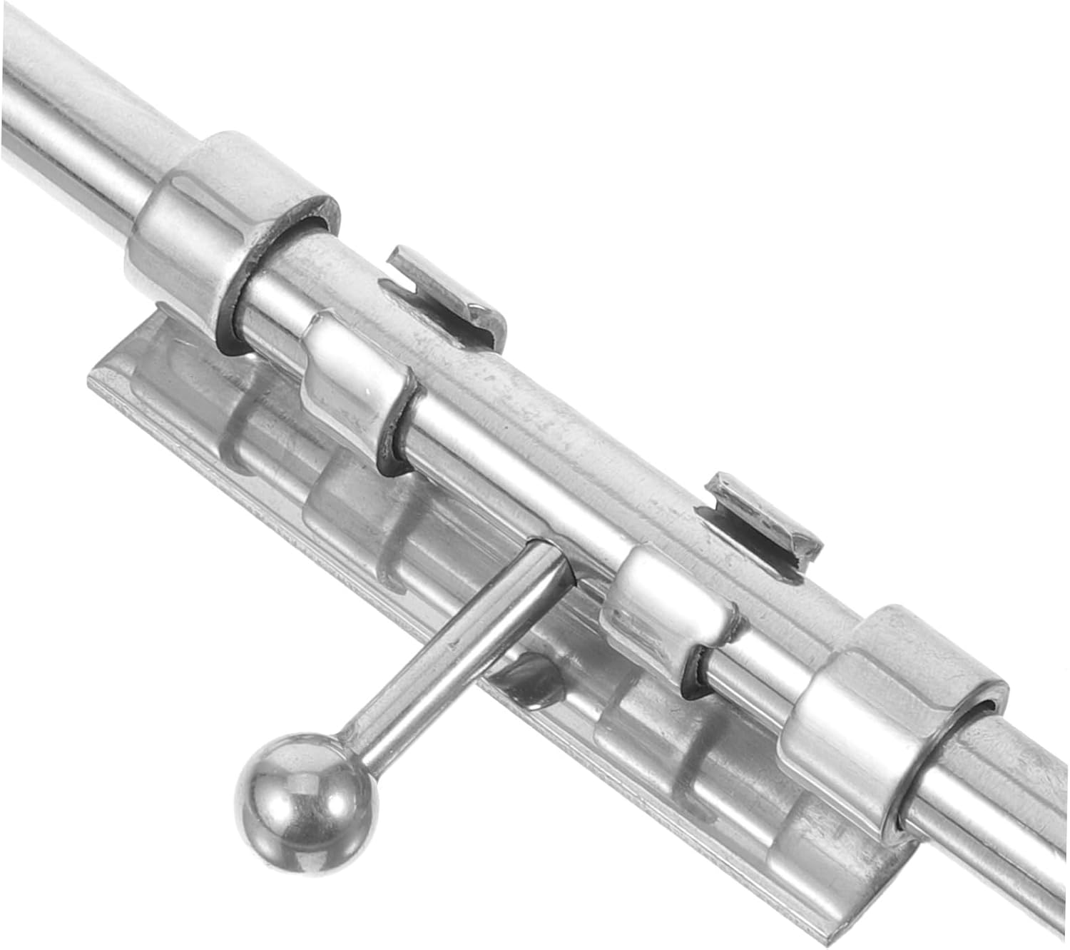 Homoyoyo Stainless Steel Door Flush Bolt Latch Lock for French and Double Doors Easy to Install Provides Privacy and Extra Security Smooth Resistant Design