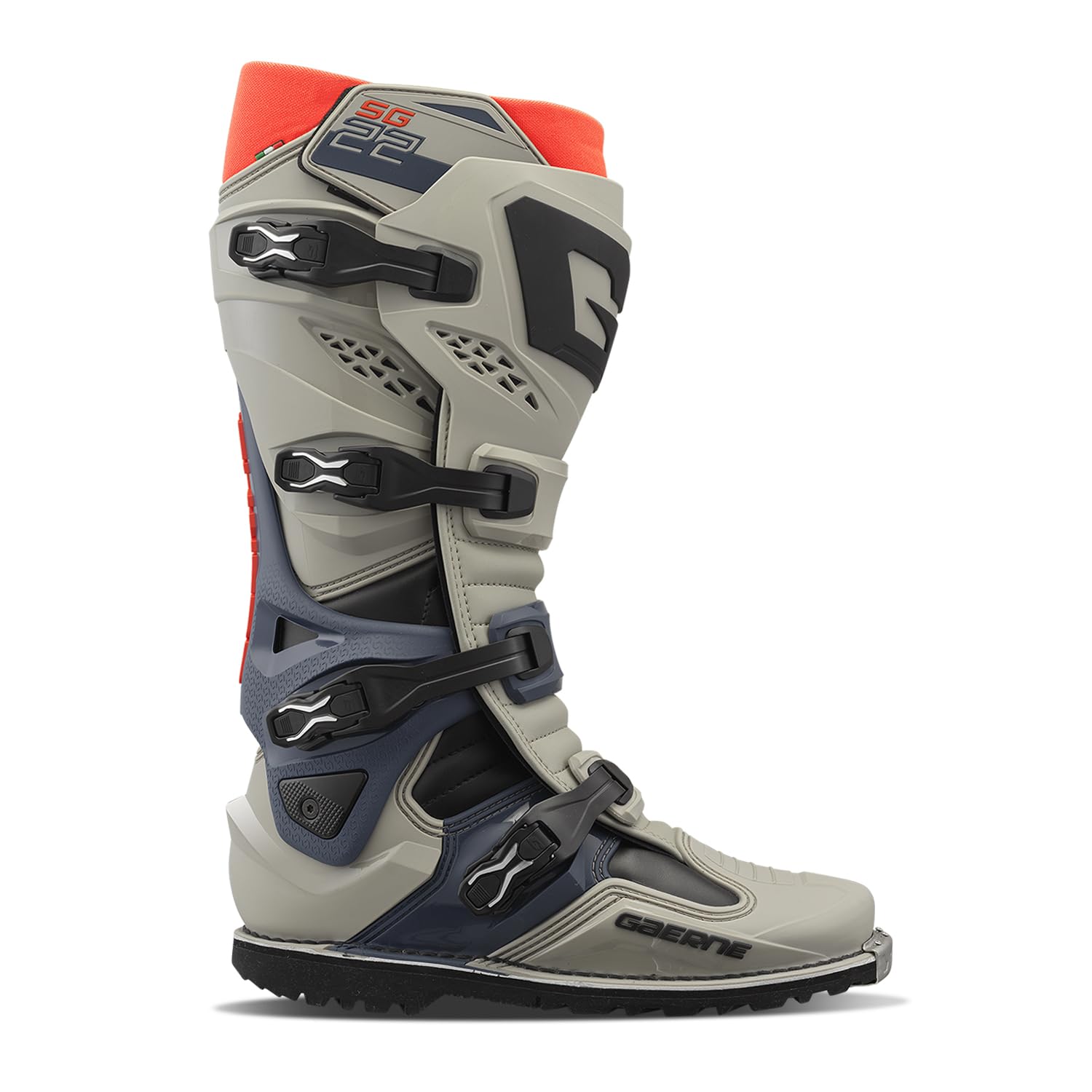 Gaerne SG22 Gore-Tex Enduro Stivali da motocross, grigio/blu scuro, 48