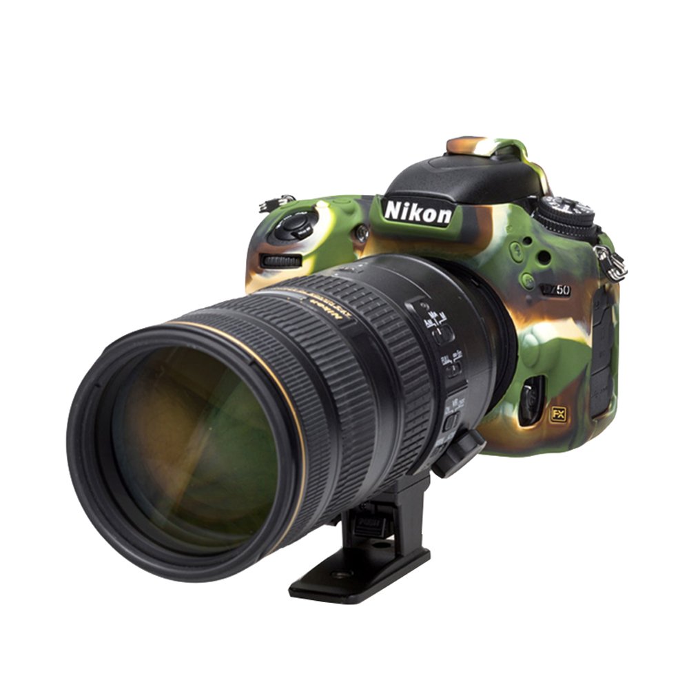 Easycover Silicone Armour Skin Coque de Protection pour Appareil Photo Nikon D750 – Camouflage