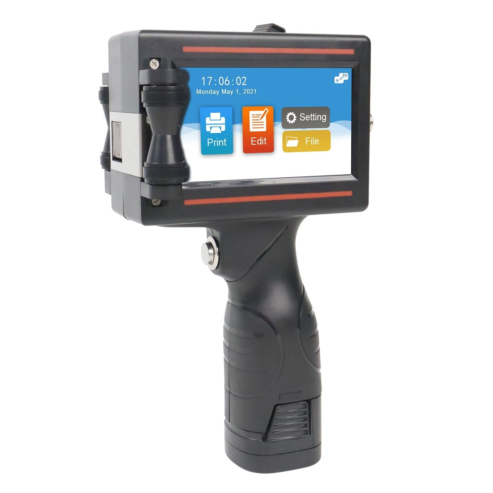 Sponsored Ad – Morelian Inkjet Printer Handheld Printer Portable High Definition Inkjet Code Printer with 4.3 Inch LED Touchscreen Quick-Drying