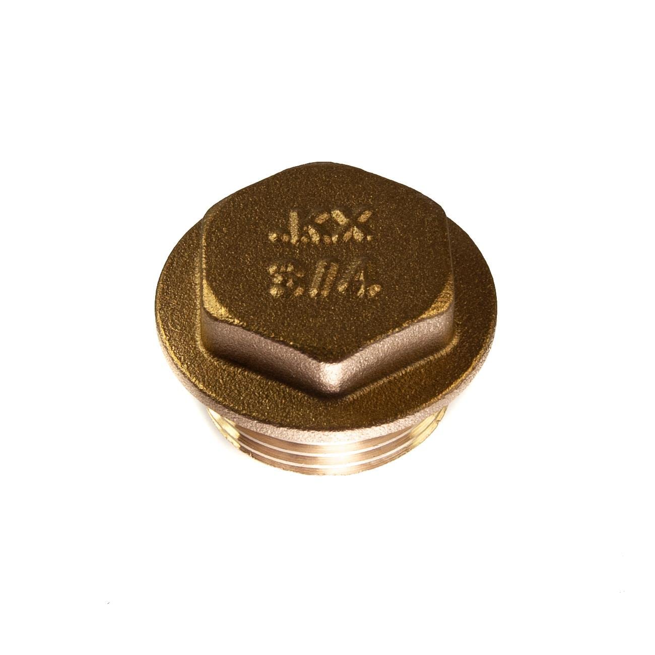 Thunderfix Men's Gold Flanged Blanking Plug 3/4" Bsp Blanking Cap Brass 26.30Mm Thread