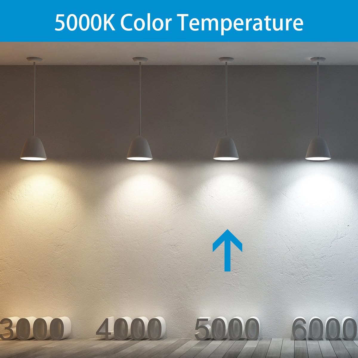 LED Puck Light Bulb with E26 Screw, Mini Flat Light Bulb, 10W Equivalent CFL 75W, Dimmable, 1100LM, 5000K, E26 Medium Base, ETL Listed, Low Profile Squat Bulbs for Home Fixture. (5000K, 1 Pack)