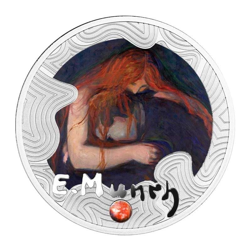 Edvard Munch Amor y Dolor Moneda de Plata