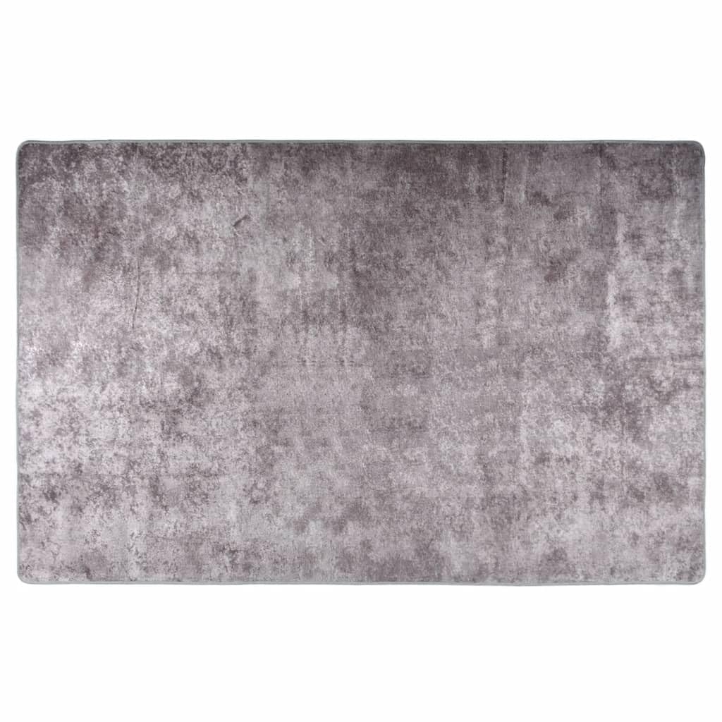 Tapis de chambre doux 80x150 cm lavable gris pour une ambiance cocooning