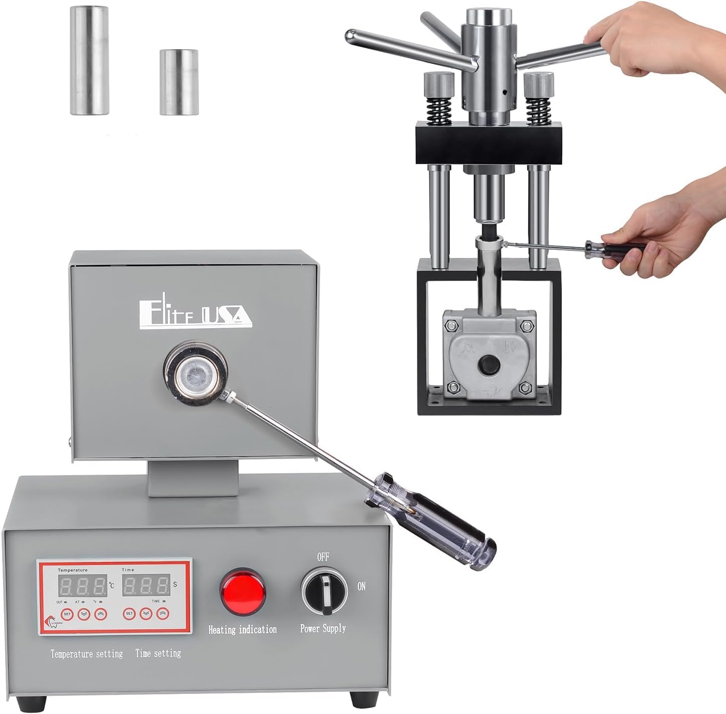 Automatische flexible Zahnprozesse Maschine 350W Laborausrüstung elektrische Hydraulikpressenspritzsystem Formmaschine LZYX-II