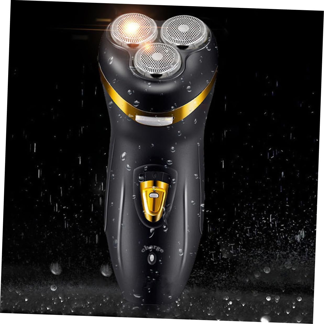 USB Rechargeable Multifunction Electric Beard Trimmer for Men Washable Stainless Steel Head Hair Clipper with Precise Blades Compact Black Razor for Temples and Nose Hair Removal
