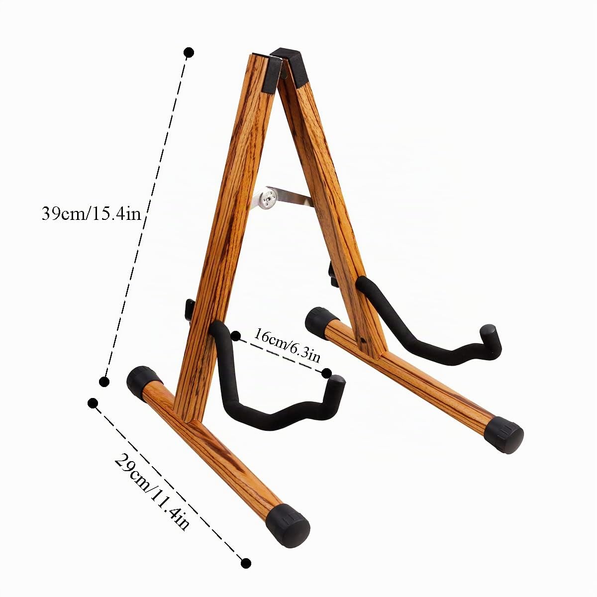 Supporto Per Chitarra Acustica e Elettrica in Legno, Pieghevole per Violoncello e Chitarra Classica