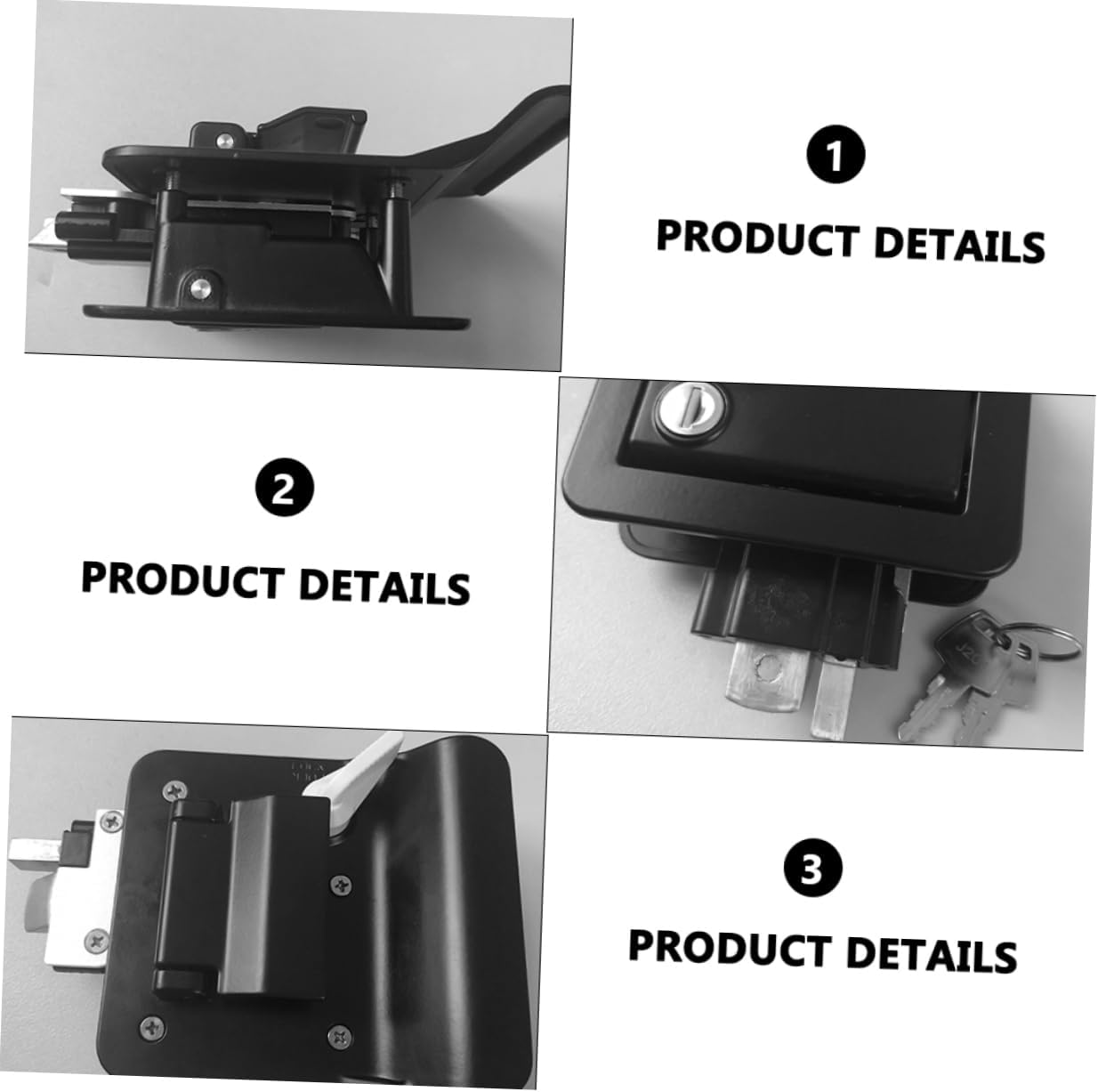 1 Set Rv Door Latch Remodel Rv Door Locks Vehicle Locking Easy Open Smooth Surface Wear Resistance