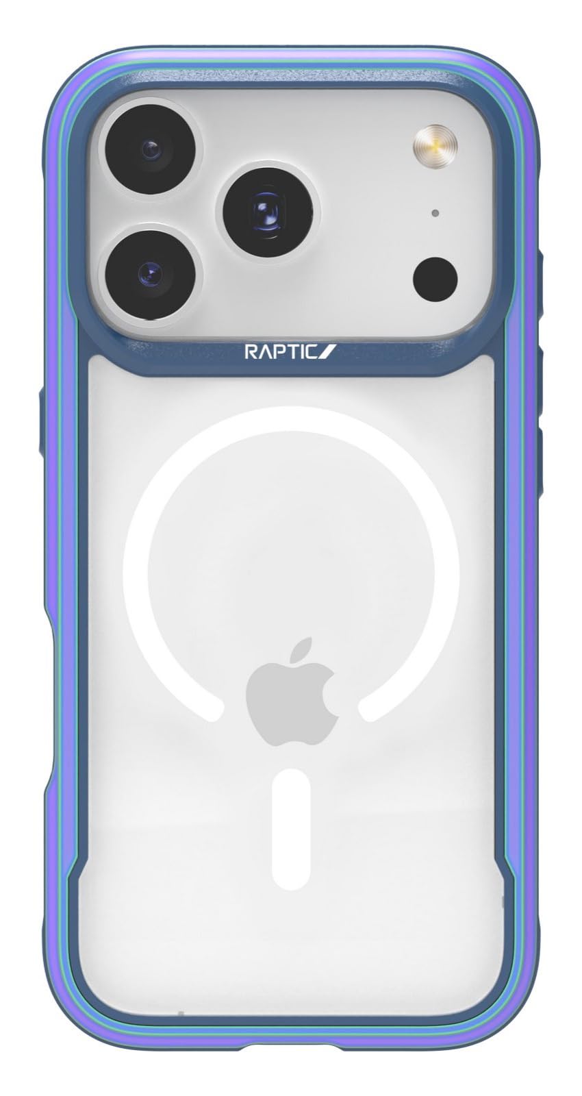 【RAPTIC】 iPhone 17 Pro 対応 ケース MagSafe 対応 耐衝撃 クリア スマホケース ハイブリッド 保護 マグセーフ 透明 頑丈 携帯ケース [ iPhone17Pro アイフォン17Pro 対応 ] case Shield Classic イリデセント