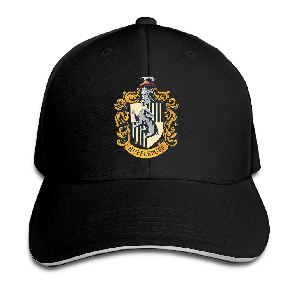 Biotio Harry Potter Hufflepuff Sandwich Peaked Baseball Caps/Hats Adjustable for Unisex