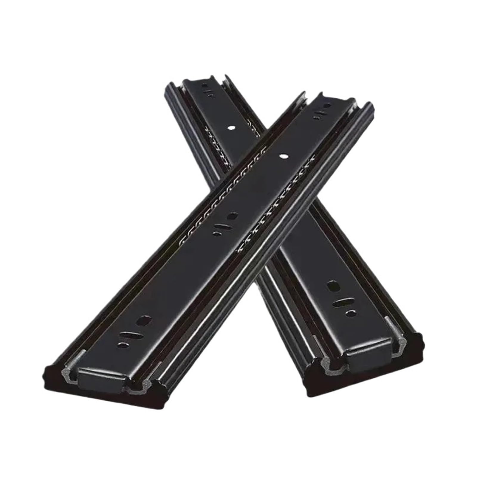 Jvnalwnkv One Color Cabinet Drawer Slide Rail，Stainless Steel Rail, Side Mount Ball Bearing Rails 10-20Inch Cold Rolled Slides