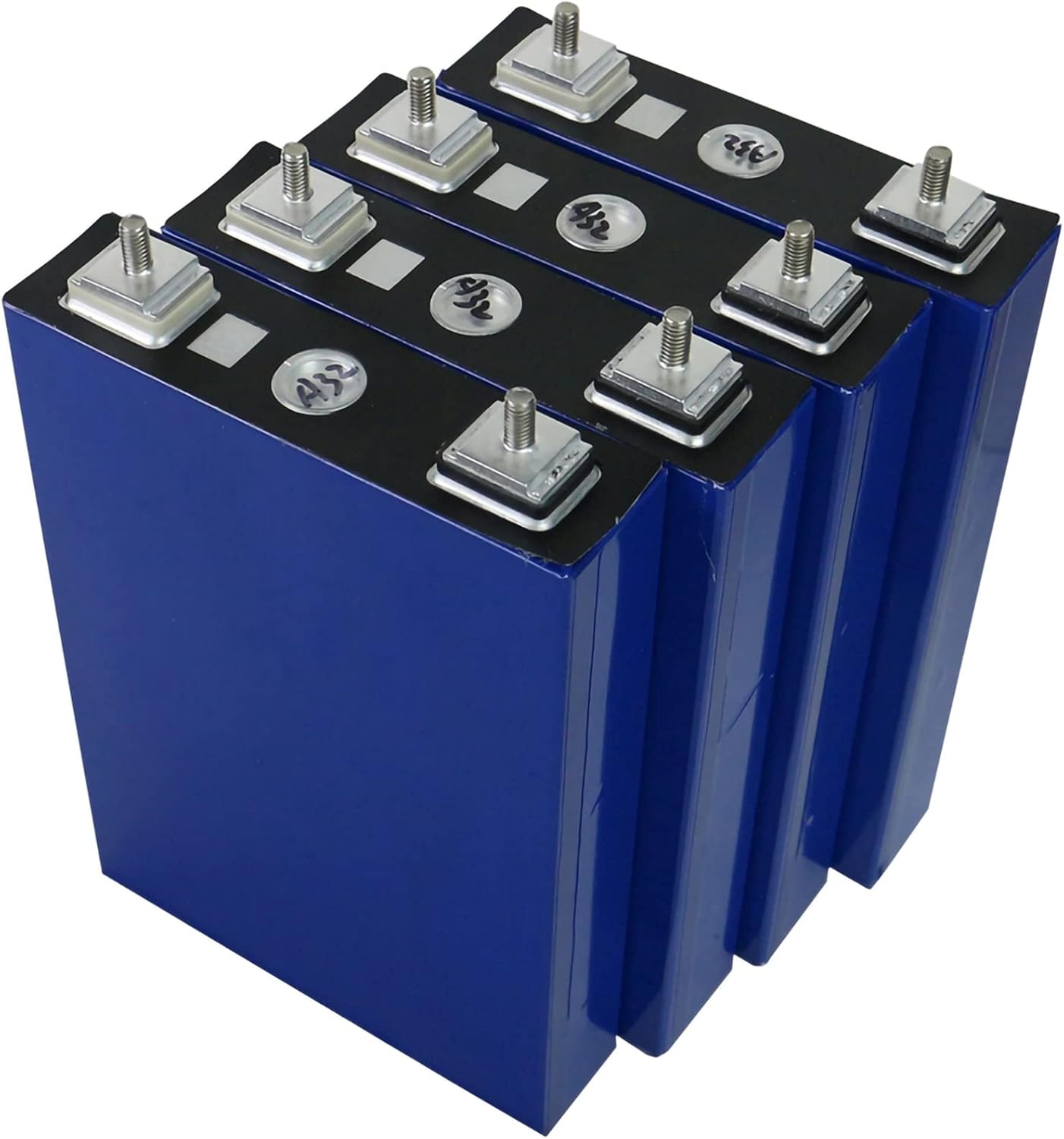 3.2V 100AH 4/8 / 16PCS Cells LIFEPO4 100AH Grado de batería A DIY 12V 24 V Paquete de baterías Recargables Litio Hierro Fosfato Prismático Prismático Nuevas Células Solares