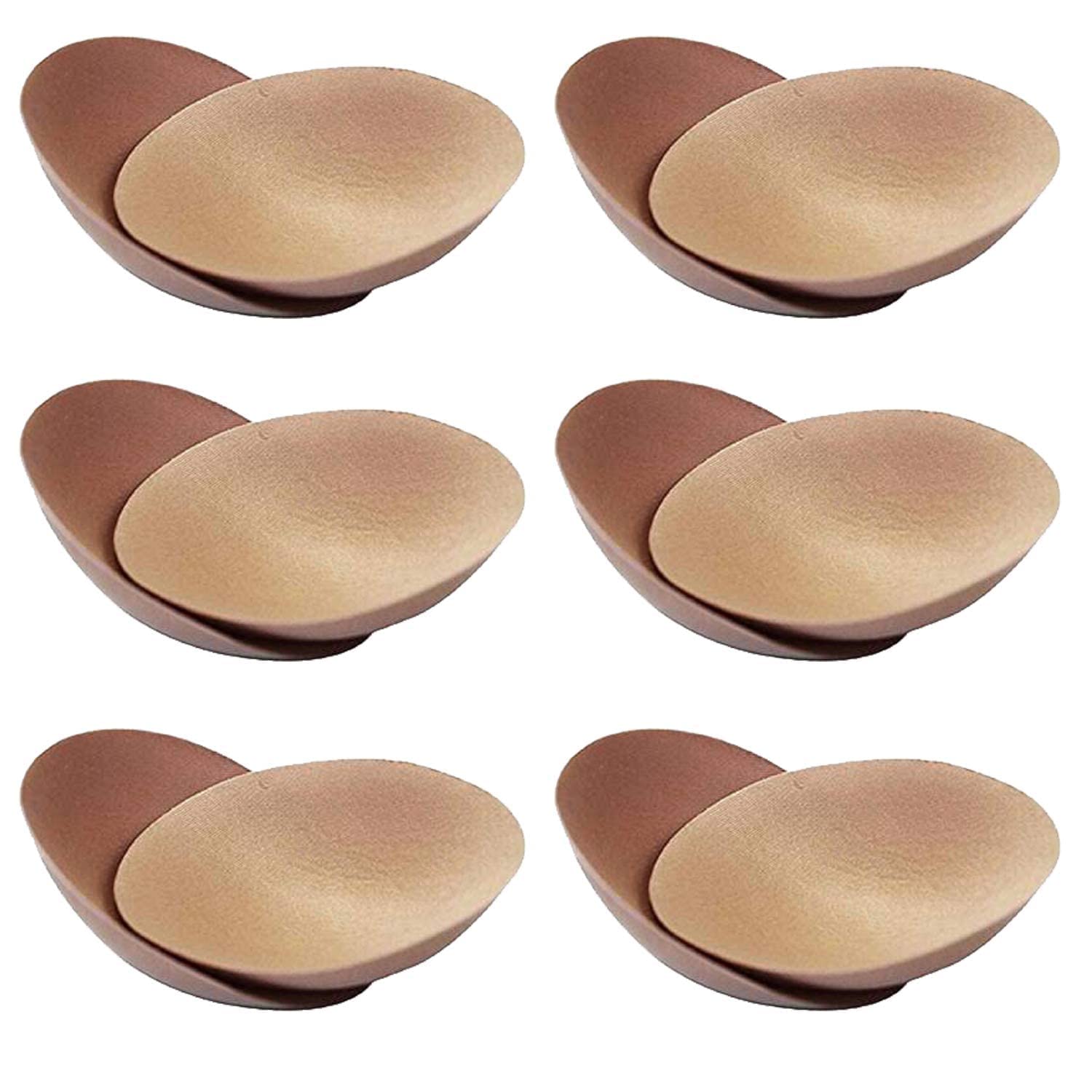 Round Cotton Bra Cups Pad for Women - 6 Pcs Blouse Pads