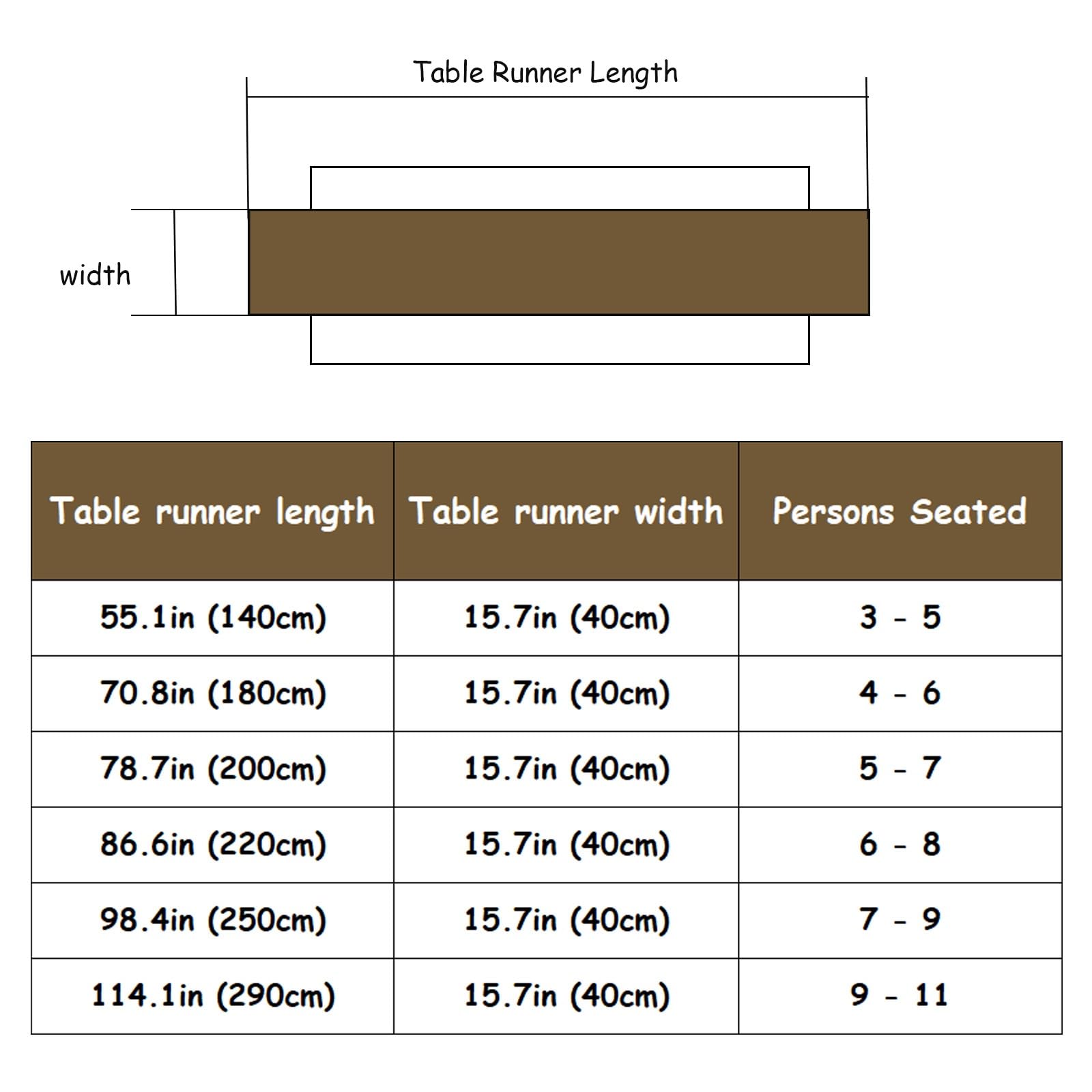Cremefarbener Tischläufer,Stoff mit Baumwollspitzenstickerei,Langer Tischläufer als Wohnzimmerdekoration,Geeignet für TV-Lowboards und Esstische(40x250cm/15.7x98.4in)