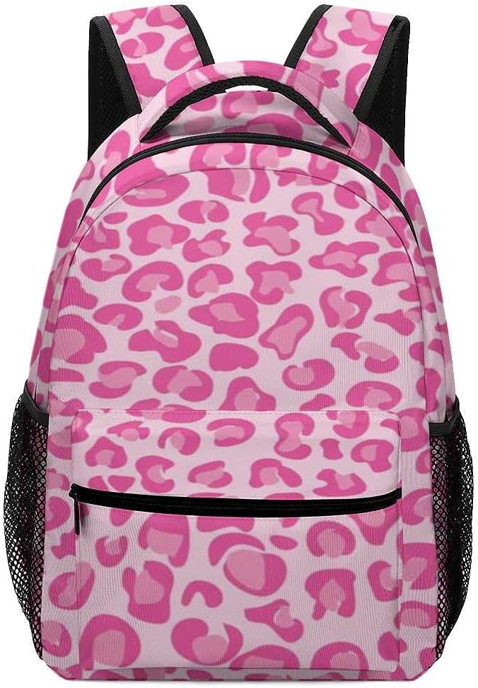 Pink Leopard Print Backpacks for School, Laptop Backpack Hiking Backpack, College Backpack Diaper Bag Backpack Backpack for Men and Women, Travel Backpack 15.6 Inch.