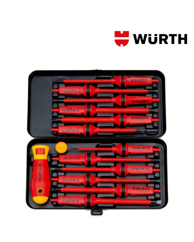 Kit Cacciaviti Elettricista Multiuso Precisione Set 14pz 061390014 Wurth