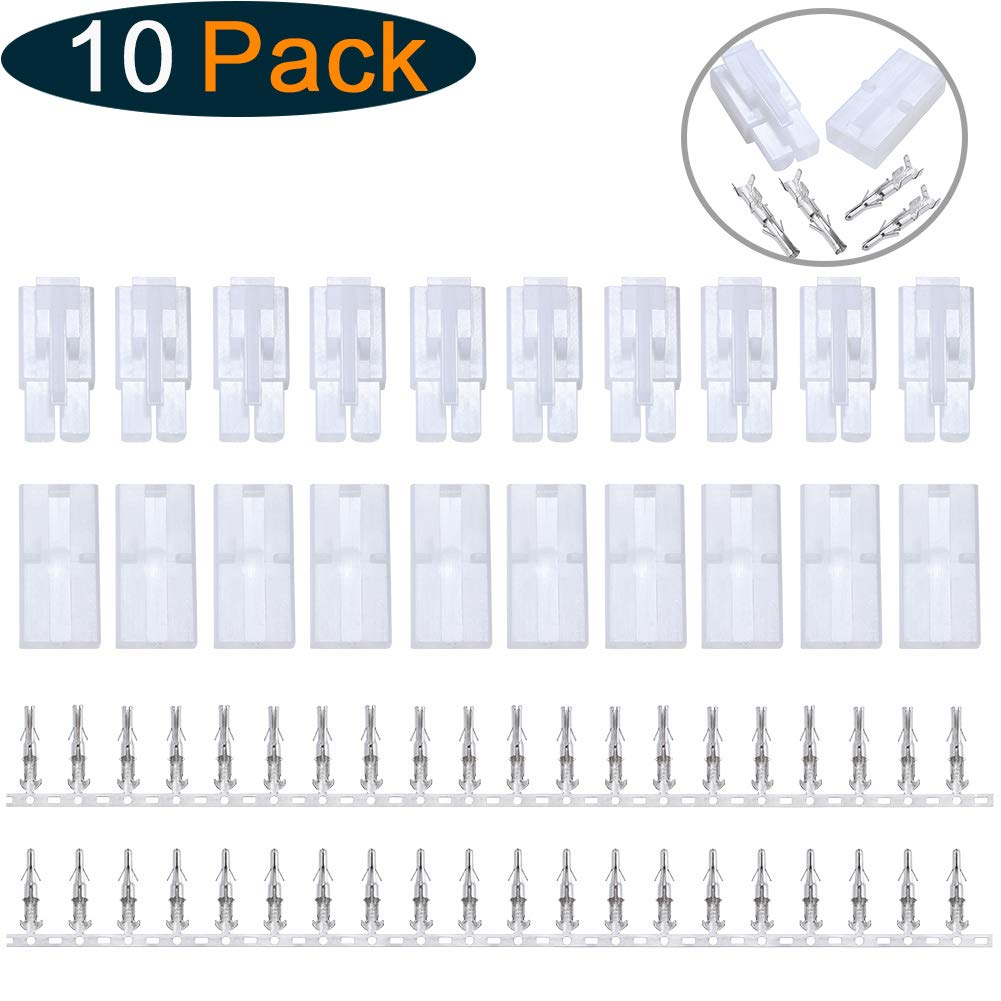 Hobbypark 10 Pairs Big Tamiya Style Connector Plugs Unwired