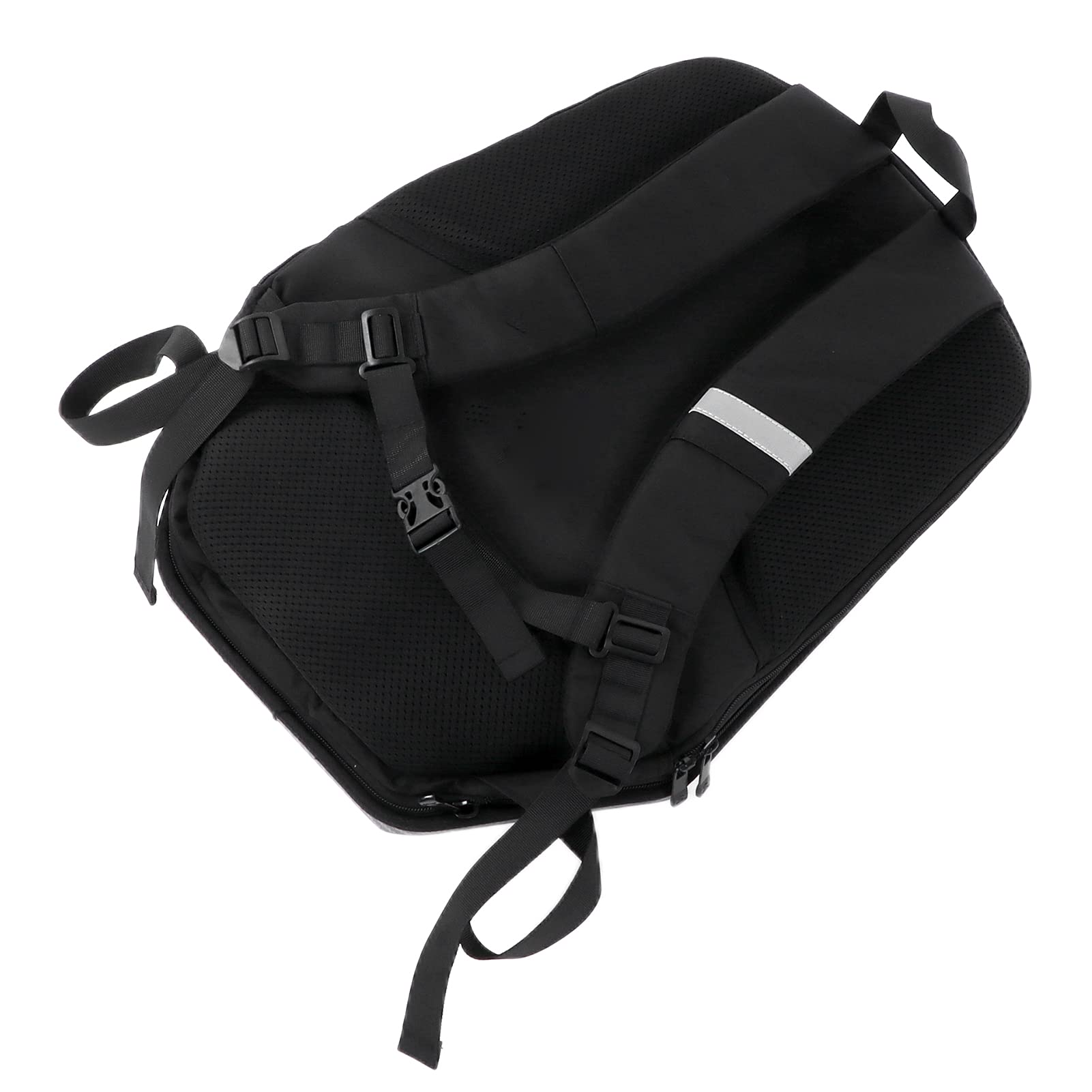 Zaino da Moto in Stile Fibra di Carbonio con Borsa per Sedile Posteriore Espandibile in ABS Impermeabile per Ciclismo All'aperto, Campeggio, ecc.